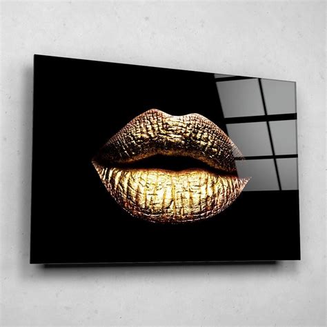 glasschilderij lippen